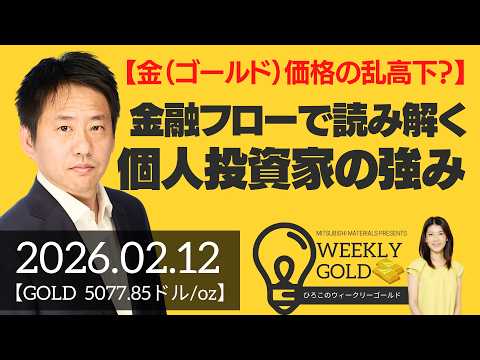 【金（ゴールド）価格の乱高下？】金融フローで読み解く個人投資家の強みとは（三井物産 山口英雄さん） [ウィークリーゴールド]