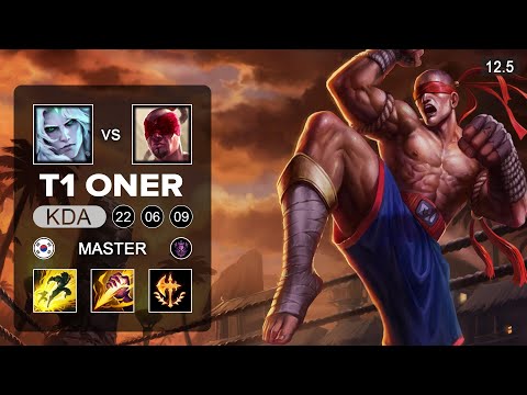 T1 Oner Lee Sin Jungle vs Viego - KR Master - Season 12 Patch 12.5