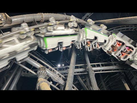 Off-ride footage of a Flight of Fear train