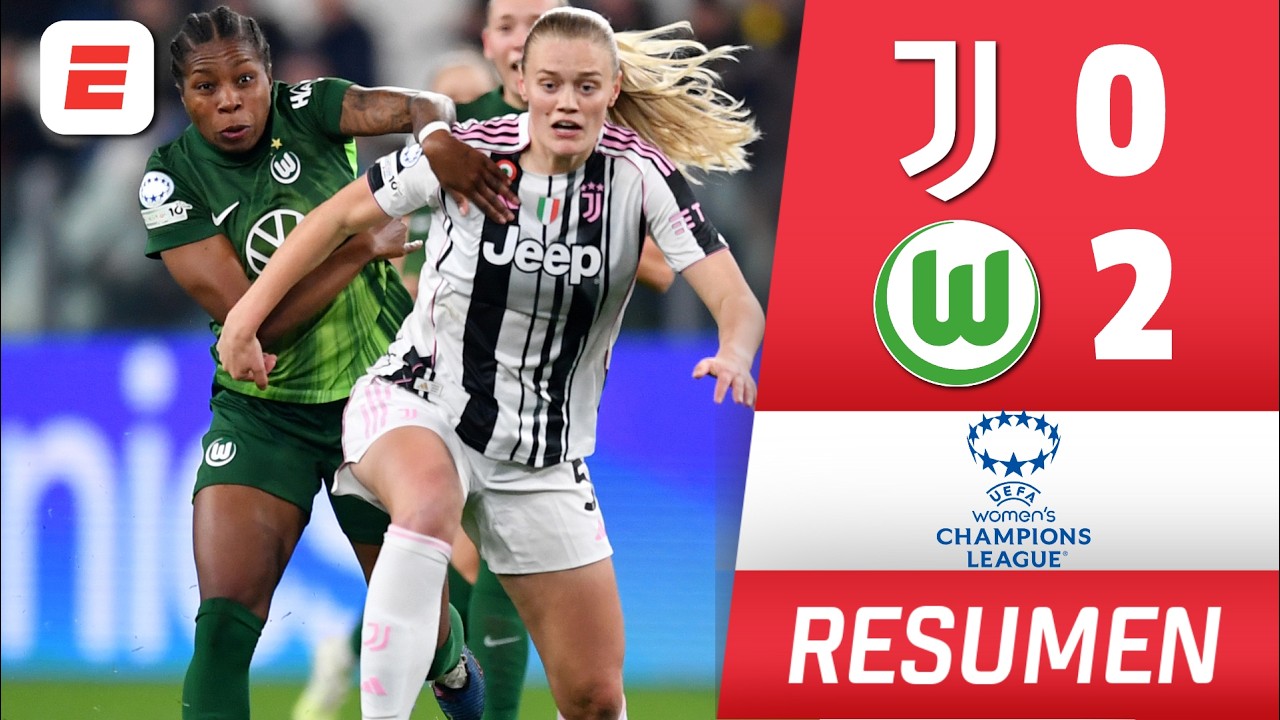 JUVENTUS PELEÓ hasta el ÚLTIMO SEGUNDO pero cayó 2-0 vs WOLFSBURG | Champions League Femenina