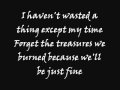 The Used - Empty With You [Lyrics]