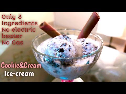 Homemade Ice-cream recipe(Only 3 Ingredients) | Eggless | No Ice-cream machine🍧