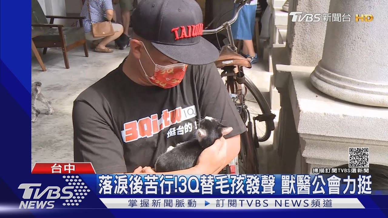 落淚後苦行!3Q替毛孩發聲 獸醫公會力挺