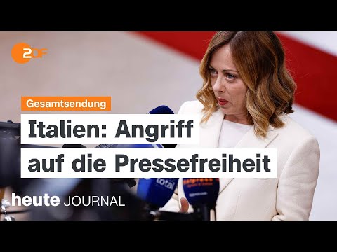 heute journal vom 25.04.2024 Spionage-Affäre, „Auto China“-Messe, Pressefreiheit in Italien