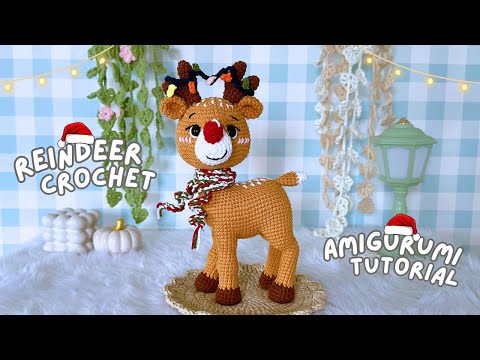 Christmas Reindeer Crochet Part 2 | Free Amigurumi Pattern & Tutorial | Christmas Crochet #crochet