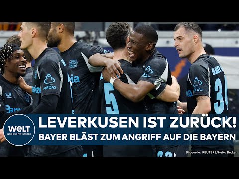 BUNDESLIGA: Kampf um Platz eins! Leverkusen meldet sich mit furiosem Sieg gegen VFB Stuttgart zurück