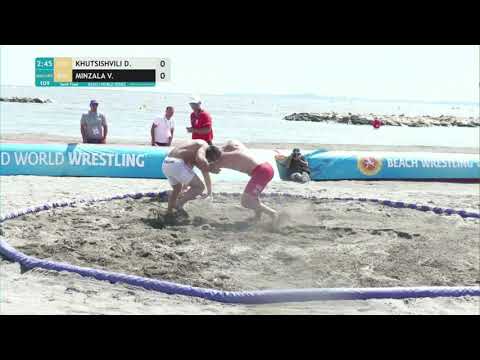 1/2 Men's BW - 80 kg: D. KHUTSISHVILI (GEO) v. V. MINZALA (ROU)