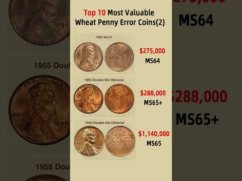 Top 10 Most Valuable Wheat Penny Error Coins-2 #coin #coincollecting #rarecoins #penny #errorcoin