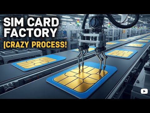 How sim cards are made in the factory (process video)