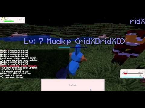 PixelMon met ridley deel 1 # Mudkip gaat alleen maar dood