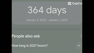How many days until 2027........