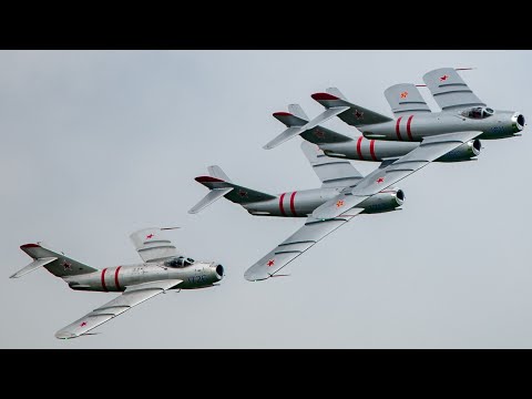 FOUR MiG-17s! Fighterjets Inc 4-ship debut, Barksdale 2025