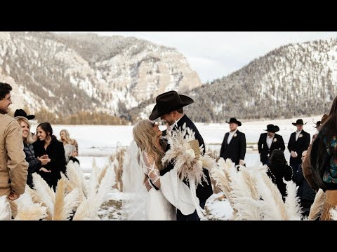 Wyoming Western Wedding | Ashley & Colby Carpenter