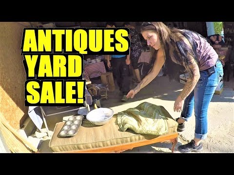 Ep22: SOME GREAT ANTIQUES AT THIS YARD SALE! - The ORIGINAL GoPro Garage Sale Vlog!