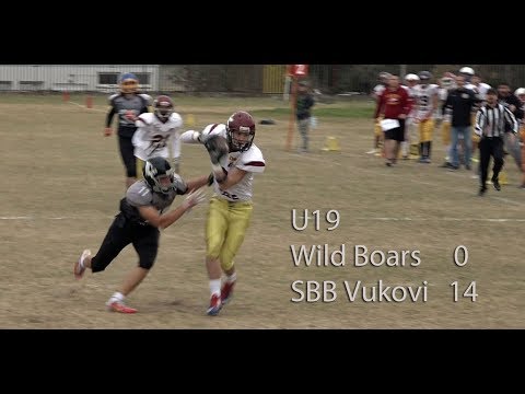 U19 Wild Boars - SBB Vukovi 0 -14