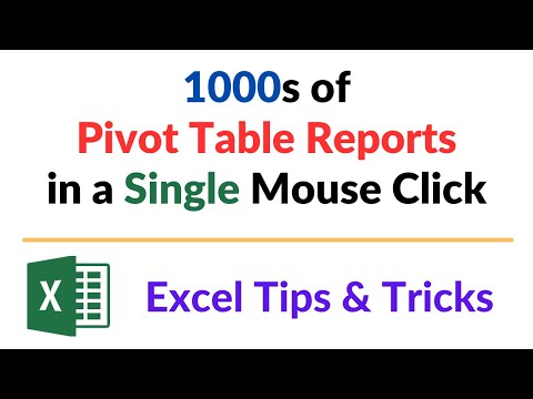 Introduction to Pivot Table in Excel Data Drill down in Pivot Table