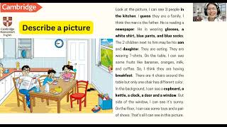 Describe a picture - Miêu tả tranh màu bằng tiếng Anh