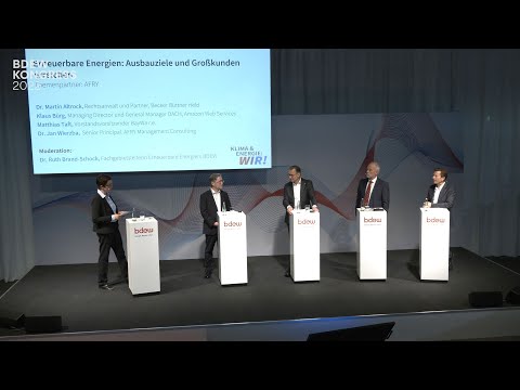 Erneuerbare Energien: Ausbauziele und Großkunden erreichen | BDEW Kongress 2022 | 1. Juni 2022
