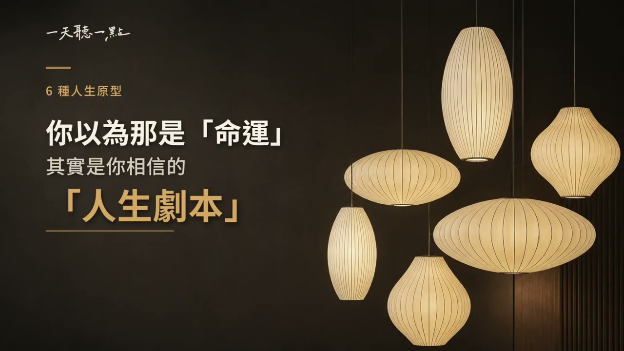 你以為那是命運，其實是你相信的人生劇本｜6種「人生原型」看懂自己為什麼卡住【一天聽一點260811】