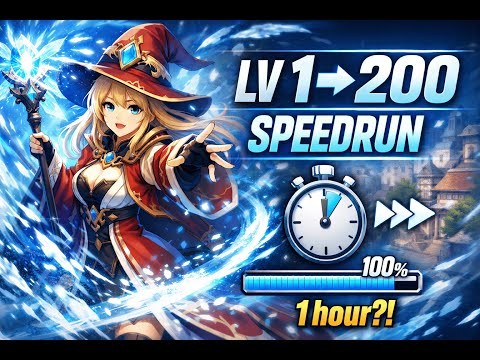 iRO - Chaos : Lv 1 to 200 Arch Mage in 1 hour?