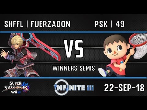 INFINITE 3 SSB4  - SHFFL | FUERZADON (SHULK) VS PSK | 49 (VILLAGER) - WINNERS SEMIS