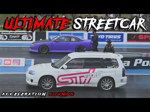 Acceleration / Exhaust Sounds (ULTIMATE STREET CAR) Santa Pod Raceway
