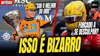 HAMILTON E AS DESCULPAS PÚBLICAS / NORRIS DÁ FORTE DECLARAÇÃO / PIASTRI PERDIDO / RED BULL ADUO