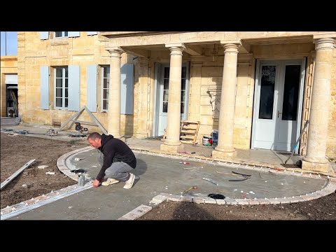 Tiling Begins On The Footpath  @ The Passion Project