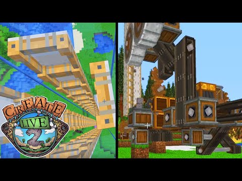 Clotonium Reactor 2.0! Dirt factory powered by "white sausage"? :D - Minecraft Create Live 2 #37