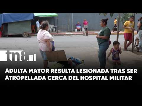Mujer es atropellada por caponera cerca del Hospital Militar en Managua