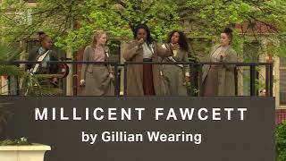 Suffragette song performed at Millicent Fawcett statue unveiling by Sylvia Musical Cast - 5 News