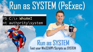 Run as SYSTEM with PsExec.exe (to be able test Intune Win32App or Scripts)