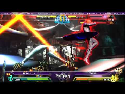 Epic Khaos April - MvC3 Singles - Ninjetik vs Tachi
