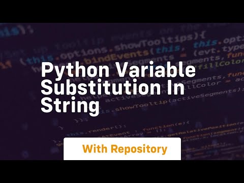 Python Variable Substitution In String