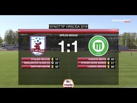 FK Jelgava - FK Metta/LU 1:1 labākās epizodes (6.mai.)