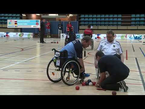 BISFed Boccia Word Open 17.06.2016. – 420 Bastian Keller (GER) vs. 406 Samuel Andrejčik (SVK) (BC4)