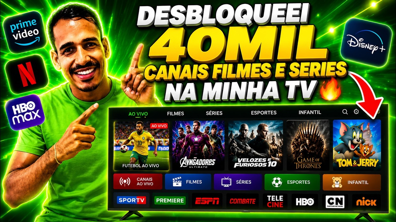 MINHA TV FOI TRANSFORMADA COM ESSE IPTV! MAIS DE 40 MIL CONTEÚDOS DESBLOQUEADOS!