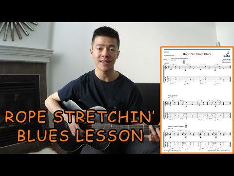 How to Play: Rope Stretchin' Blues by Blind Blake - Guitar Lesson (with Tabs/Tablature)