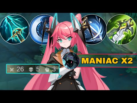 26 KILLS + MANIAC X2 !! BUFFED LAYLA HIT & RUN COMBO IS CRAZY!😯 - Build Top 1 Global Layla 2025!!