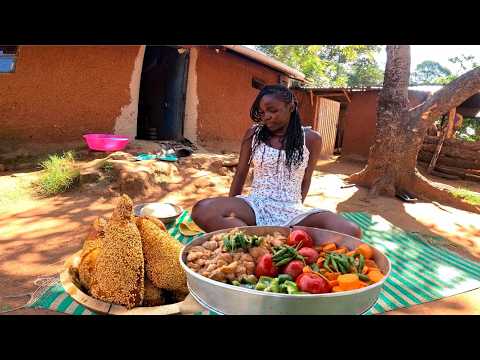 African village life Cooking once in A lifetime Lunch for My Village Family
