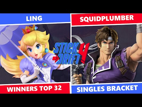 Stick Drift 4: Winners Top 32 - Ling (Peach) Vs Squidplumber (Richter) SSBU Singles