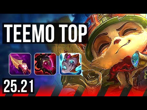 TEEMO vs SION (TOP) | 7/0/7, Godlike, Rank 11 Teemo | KR Master | 25.21