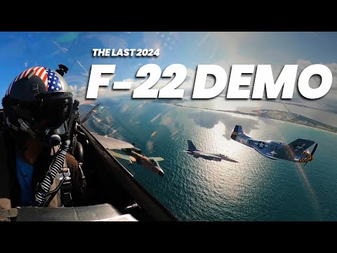 F-22 Raptor Demo || Aerial Cockpit Footage || RAZZ's Last Demo || Stuart Airshow 2024