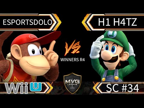 EsportsDolo (Diddy Kong) vs H1 H4TZ (Luigi) SSB4 Winners R4 - Smash Wii U