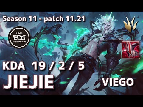 【EUWサーバー/C1】EDG Jiejie ヴィエゴ(Viego) VS ケイン(Kayn) JG - Patch11.21 EUW Ranked【LoL】