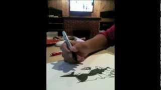 Drawing A Batman Pumpkin Stencil