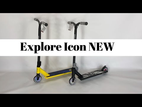 Трюковий самокат Explore Icon New жовтий + пега - фото 1 - id-p1186828239