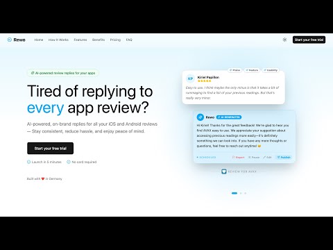 Rewo 공식 영상 미리보기