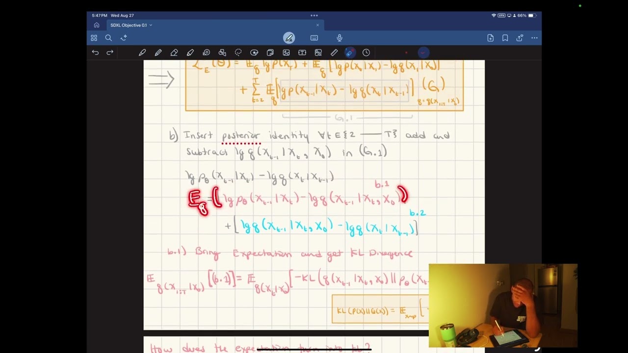 Stable Diffusion XL Objective Function Derivation