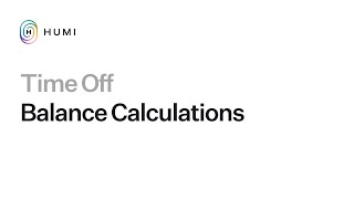 Calculating Time Off Balances